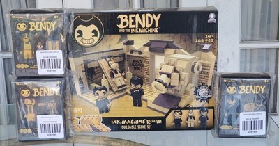 New Basic Fun Bendy and the Ink Machine Buildable Set, Set Of 3 Buildable Single