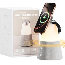 Bluetooth Speaker with Light, 4 in 1 15W Portable Speaker Magnetic Wireless C...