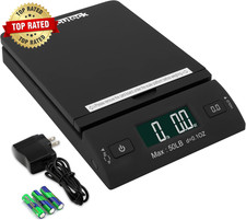 50 Lb All-In-One Black Digital Shipping Postal Scale with Adapter W-8250-50B