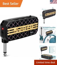 Compact Portable Bass Headphone Amp with 3.5mm AUX Input - Great for Musicians