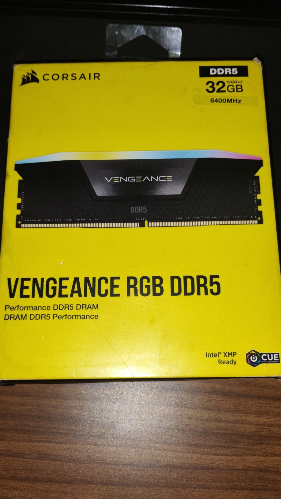 Corsair Vengeance DDR5 (2x16GB) 6400MHz Intel XMP Ready DIMM RAM 4