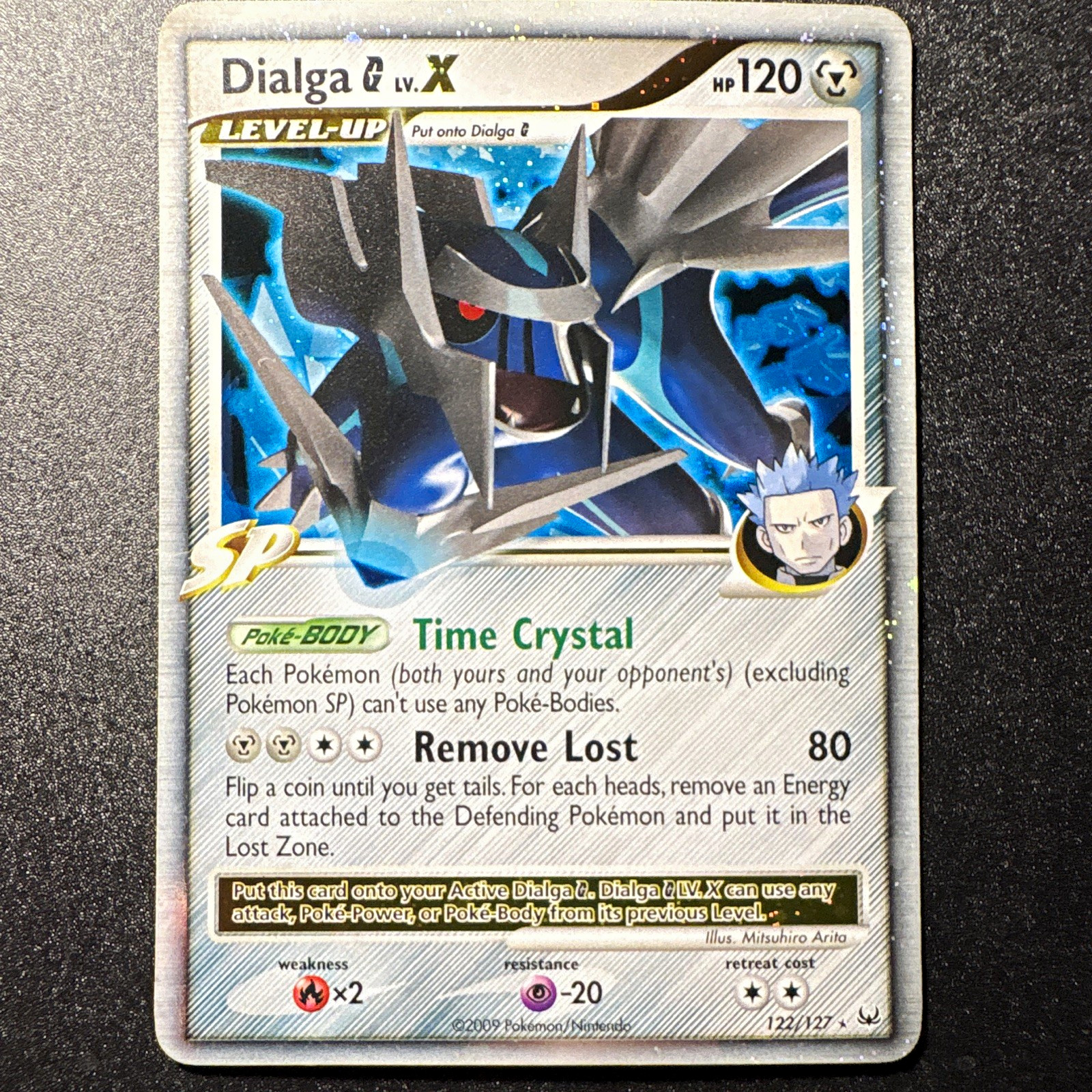 Dialga G Lv.X 122/127 Platinum Holo Ultra Rare HP 120 English 2009