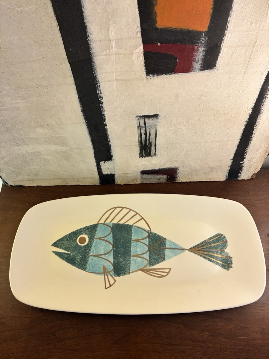 50's プレート皿　ポピートレイル26センチ VTG Large-Scale Mid Century Modern METLOX Poppytrail Tropicana