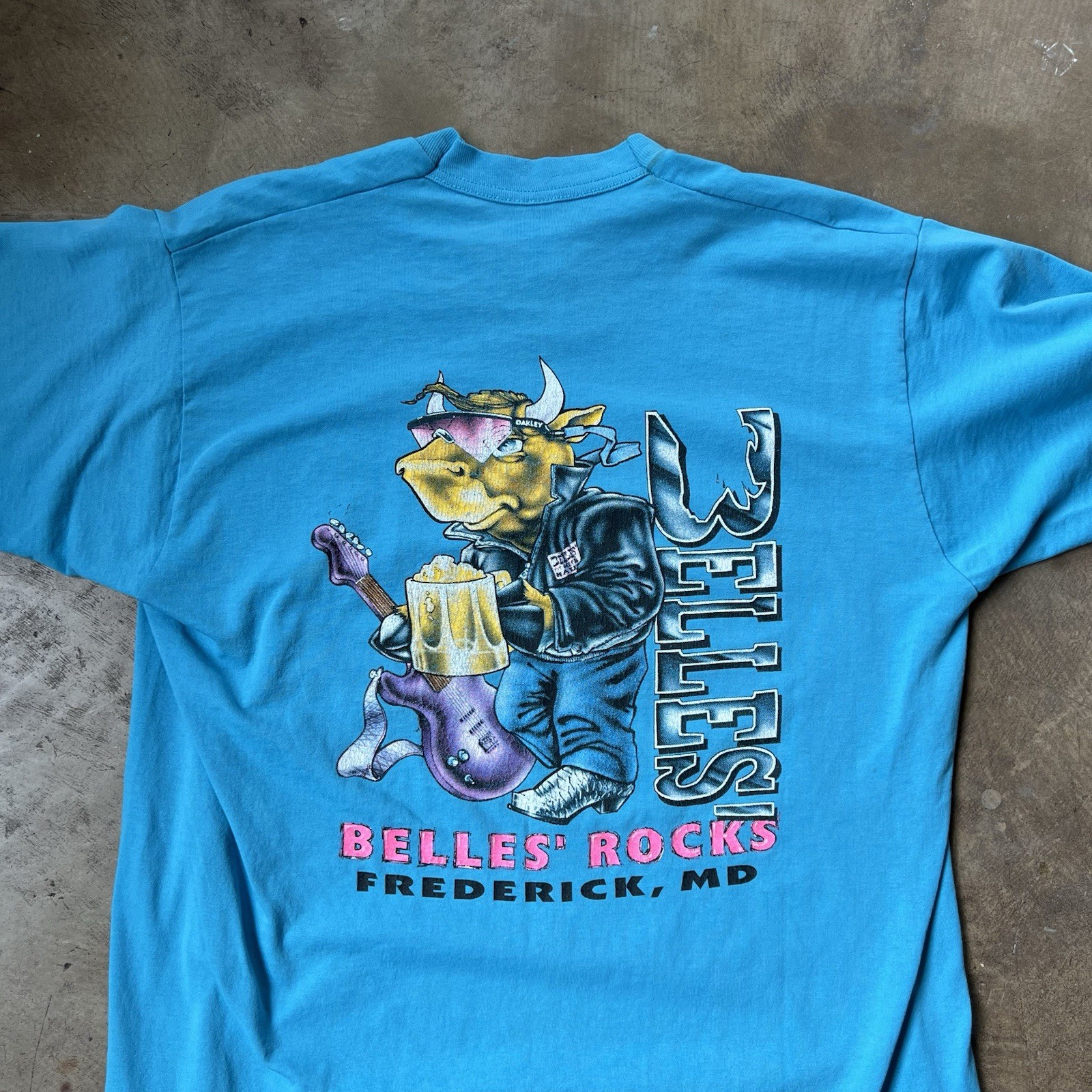 Vintage Belles rock frederick Md t shirt Large single stitch rock n roll saloon