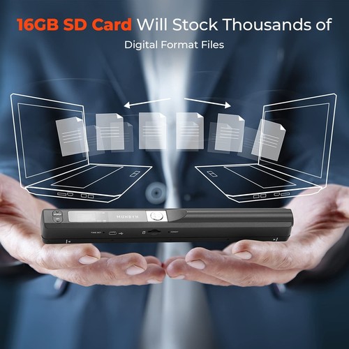 Portable Scanner, Photo Scanner for A4 Documents Pictures Pages Texts in 900 ... - Picture 7 of 9