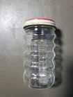 Vtg Anchor Hocking Fire King Tulip Pepper Crystal Shaker Ribbed Clear Glass