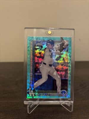 2025 Topps Chrome Logofractor Edition- Shohei Ohtani, Shohei Ohtani #1 Aqua /199