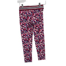 Janie and Jack Raspberry Floral Ponte Pant Pull On Girls 10