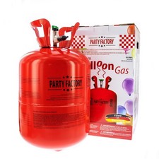 Party Factory helium tank for 50 ballons, helium cylinder 14.1 cu. ft. gas
