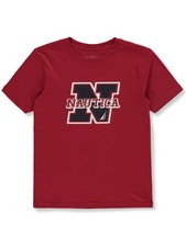 Nautica Boys' Varsity T-Shirt Color: blue Size: 8
