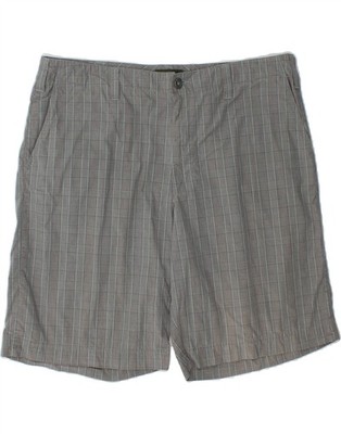 EDDIE BAUER Herren Chino Shorts W40 XL grau kariert Baumwolle BE10