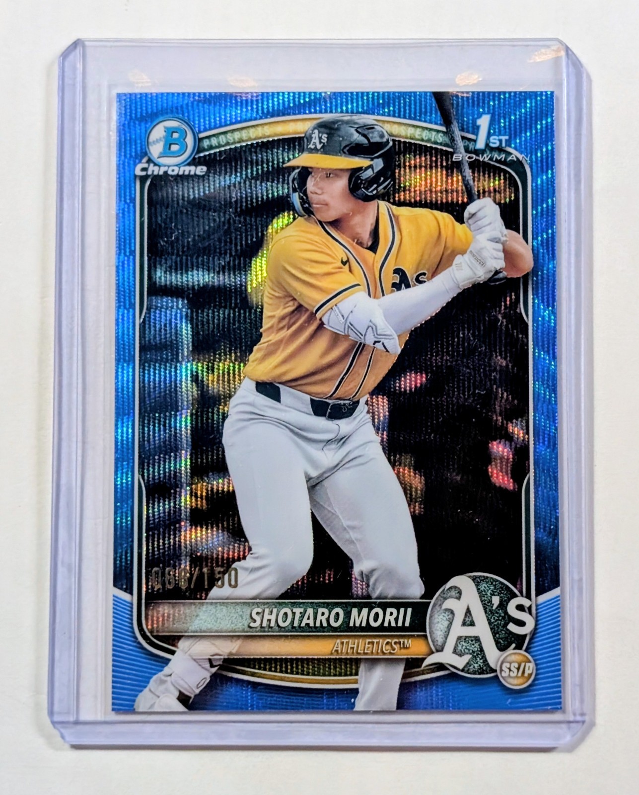 2025 Bowman Chrome Shotaro Morii 1st Bowman Blue Wave /150