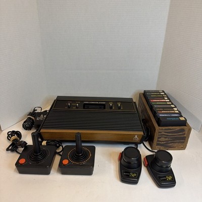 Atari 2600 CX-2600A Console Bundle Joysticks And 11 Games