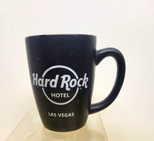 CLOSED HARD ROCK HOTEL LAS VEGAS CERAMIC MATTE BLACK COFFEE MUG