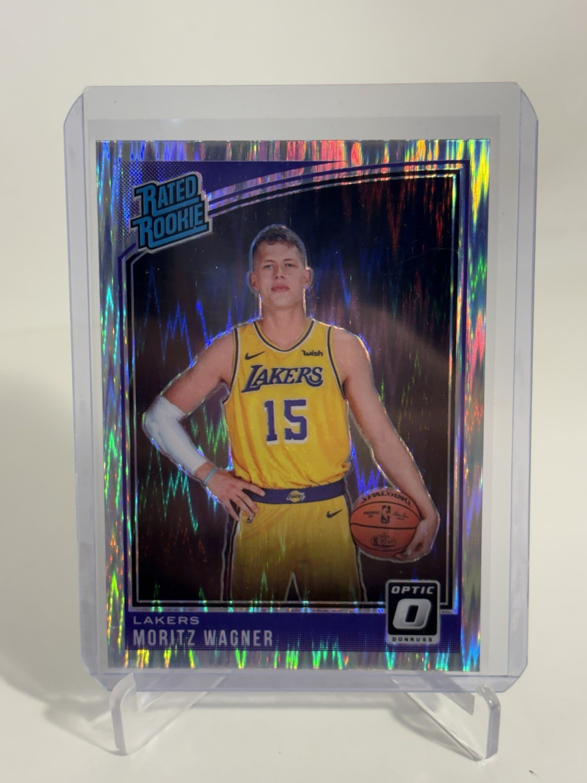 2018-19 Panini Donruss Optic Moritz Wagner Rated Rookie Shock #197 LA Lakers RC