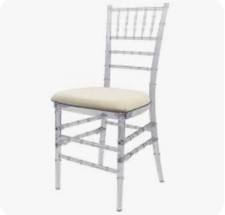 Chiavari Clear Iced Chair Hire for Wedding, Birthdays, Marquee Events