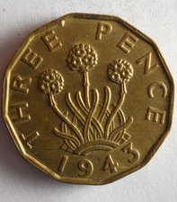 Pièce 3 Pence Grande-Bretagne 1943 - Excellent - Neuf ?