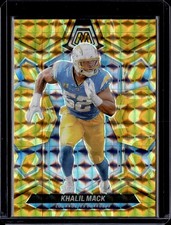 2024 Panini Mosaic #125 Khalil Mack Mosaic Reactive Yellow