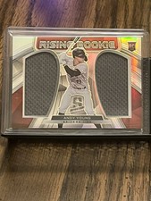 ANDY YOUNG 2021 SPECTRA RISING ROOKIE DIAMONDBACKS DUAL JERSEY PATCH RELIC PRIZM