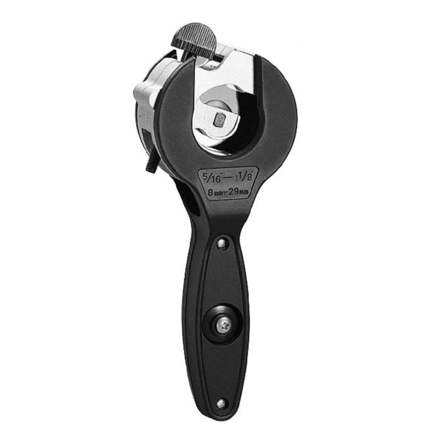 Ratcheting Tubing Cutter, Adjustable Ratchet Type Pipe Cutter (5/16" to 1-1/8")
