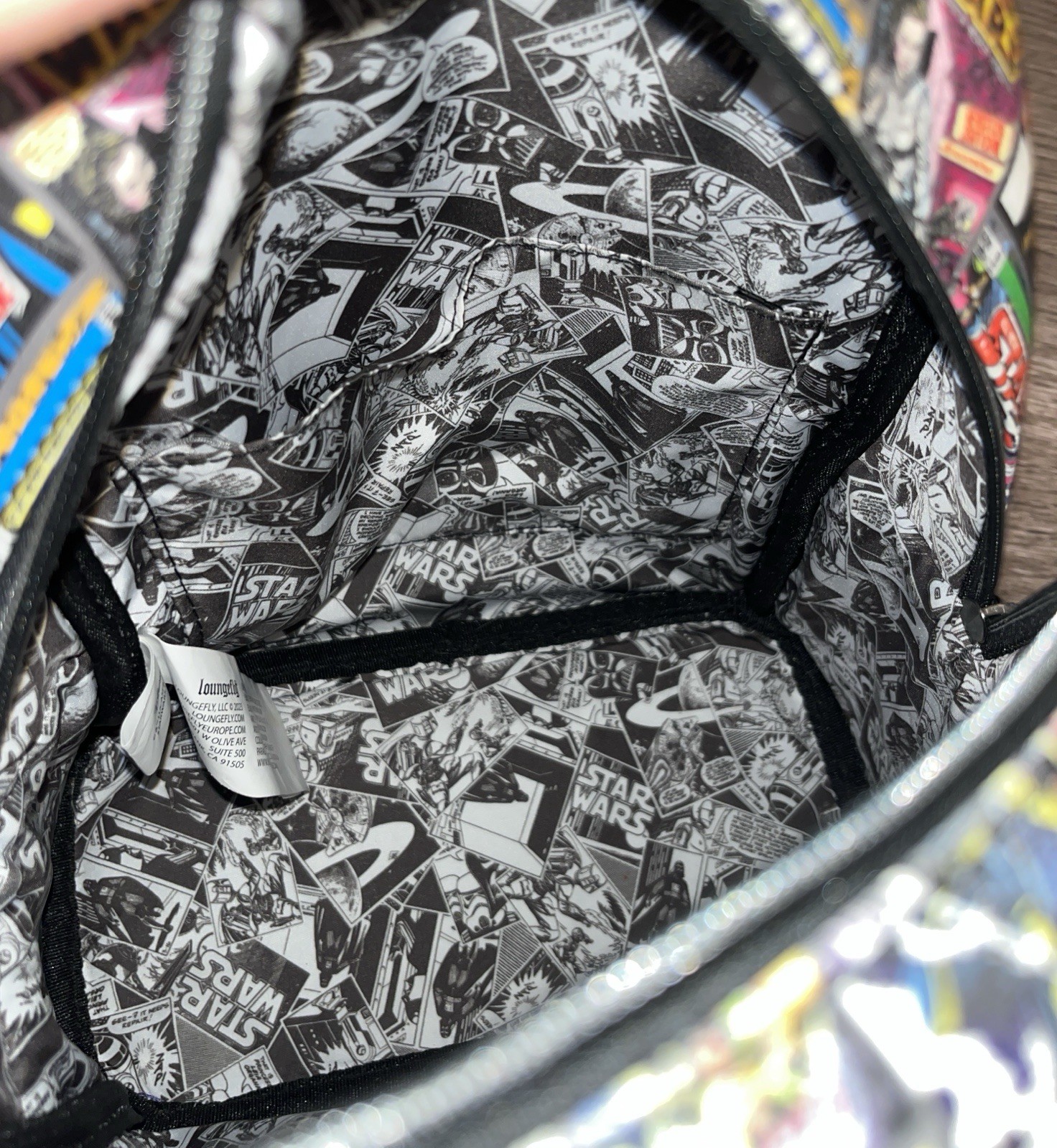 Star Wars Loungefly Mini Backpack Comic Strip - image 5