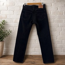 Vintage Levi s 501 Black Button Fly Jeans Size 32x30 Actual 30x29
