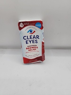 Clear Eyes Maximum Redness Relief - 0.5.oz Eye  Drops Exp: 11/26