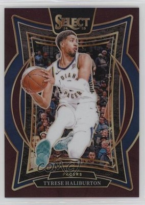 2024-25 Panini Select Concourse Maroon Prizm 110/175 Tyrese Haliburton #64 16wc