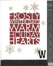 ( Z  ) -  1    embellished Christmas  Card with Matching  Envelope