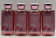 4 Pack Bath  Body Works Twisted Peppermint Body Wash 10 Oz Bottles Set Of 4