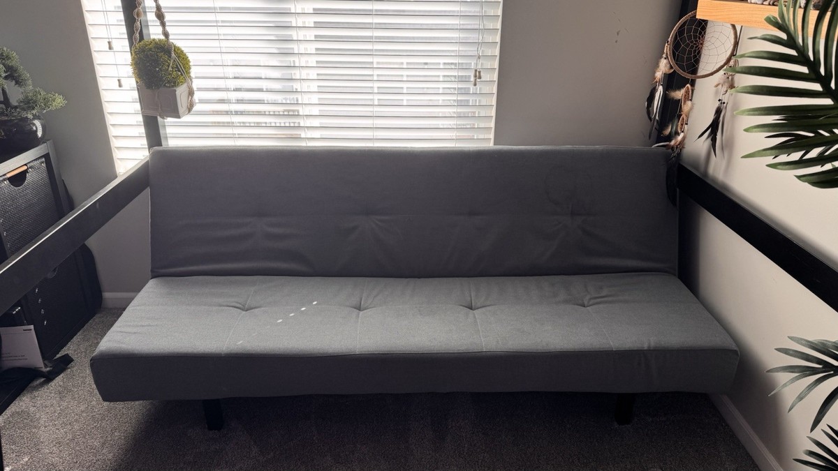 IKEA: BALKARP Sleeper Sofa/Futon Vissle Gray, Used/Good Condition