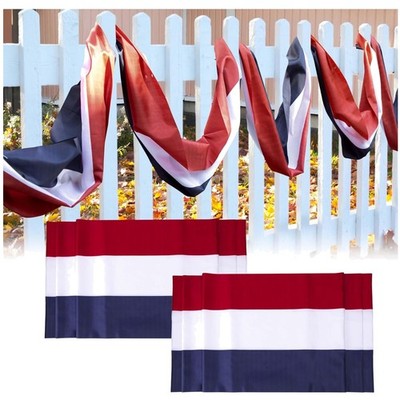 American Patriotic Bunting Flags - 20x2 Ft 2 Pack