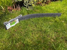 Garden Curve Lawn Stone Border Lawn Edging Flexi Recycled Rubber Grey