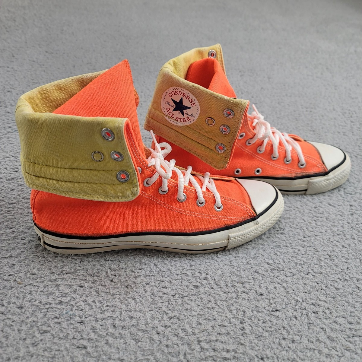 Vintage 80s CONVERSE ALL STAR X-Hi Top Fold Down Sneaker Men's 7.5