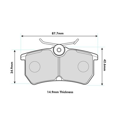 Ferodo DS2500 Rear Brake Pads For Ford Fiesta MK5 2.0 ST150 2005> - FCP1319H