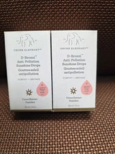 2 pack - Drunk Elephant D-Bronzi Anti-Pollution Sunshine Drops - 1oz.