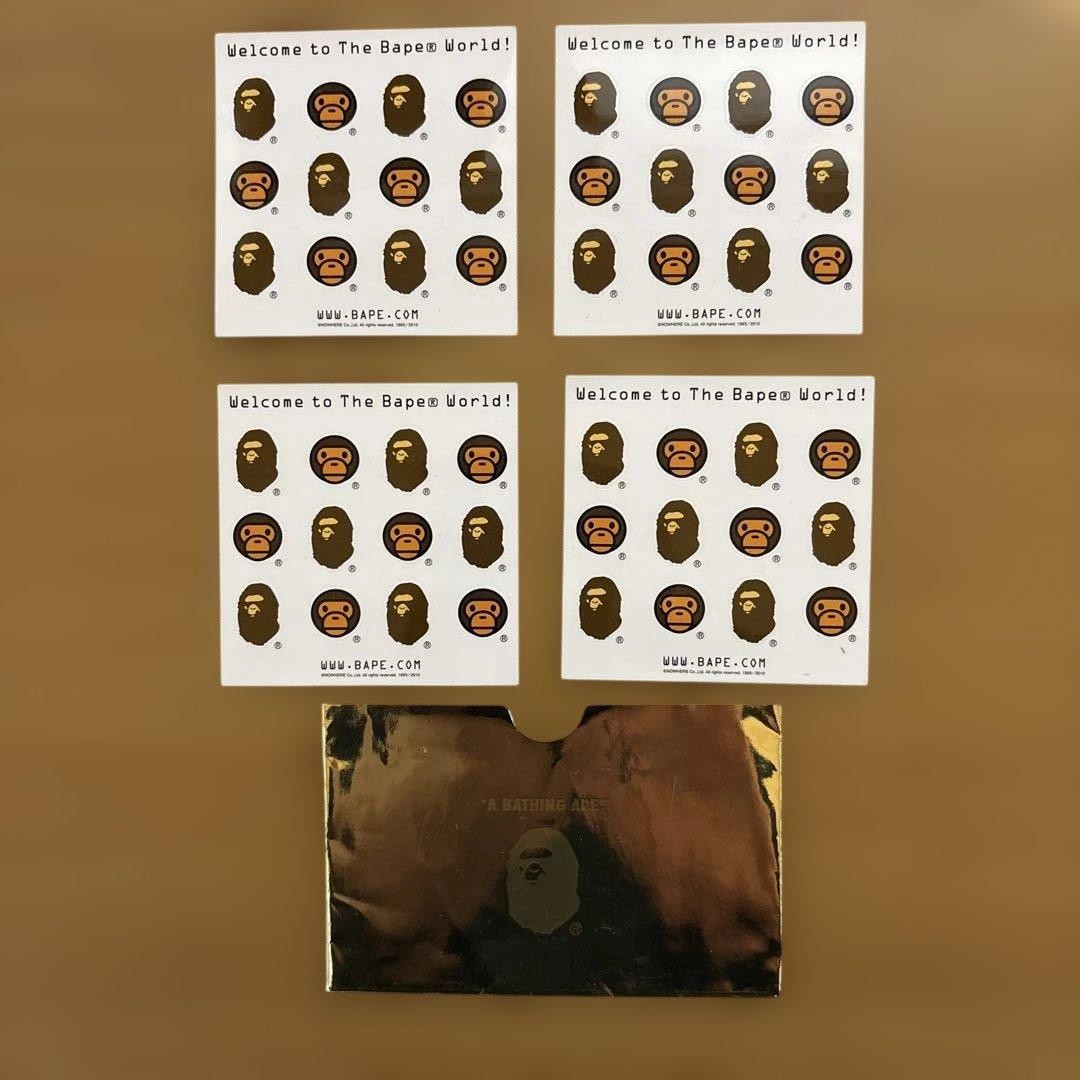 ABATHING APE BAPE 4 welcome stickers
