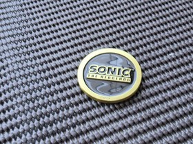 Sonic Running Sega Shop UK Coin Medal Exclusive Rare Promo GENESIS SATURN CD 32