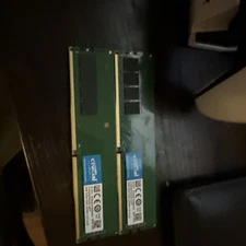 CRUCIAL 8 GB DDR4 RAM PC4-2400 1Rx8 CT8G4DFS824A.M8FJ, SKU 16222 (LOT OF 2)