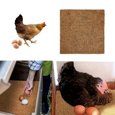 6Pcs Chicken Nesting Pads Reusable Hens Nest Bedding Mats Natural Coconut