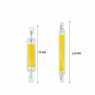 LED R7S 118mm 78mm 12W/6W Dimmbar COB Ersetzen Halogen 220V Glasröhre Glühbirne - Bild 1 von 4