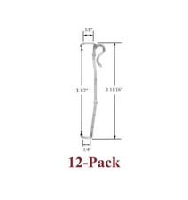 3 1/2" Single Slat VALANCE CLIPS for Horizontal Faux WOOD or MINI BLINDS 12-Pack