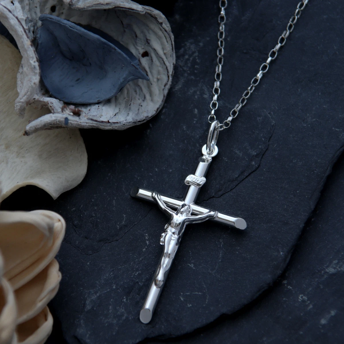 Silver mens pendant deals