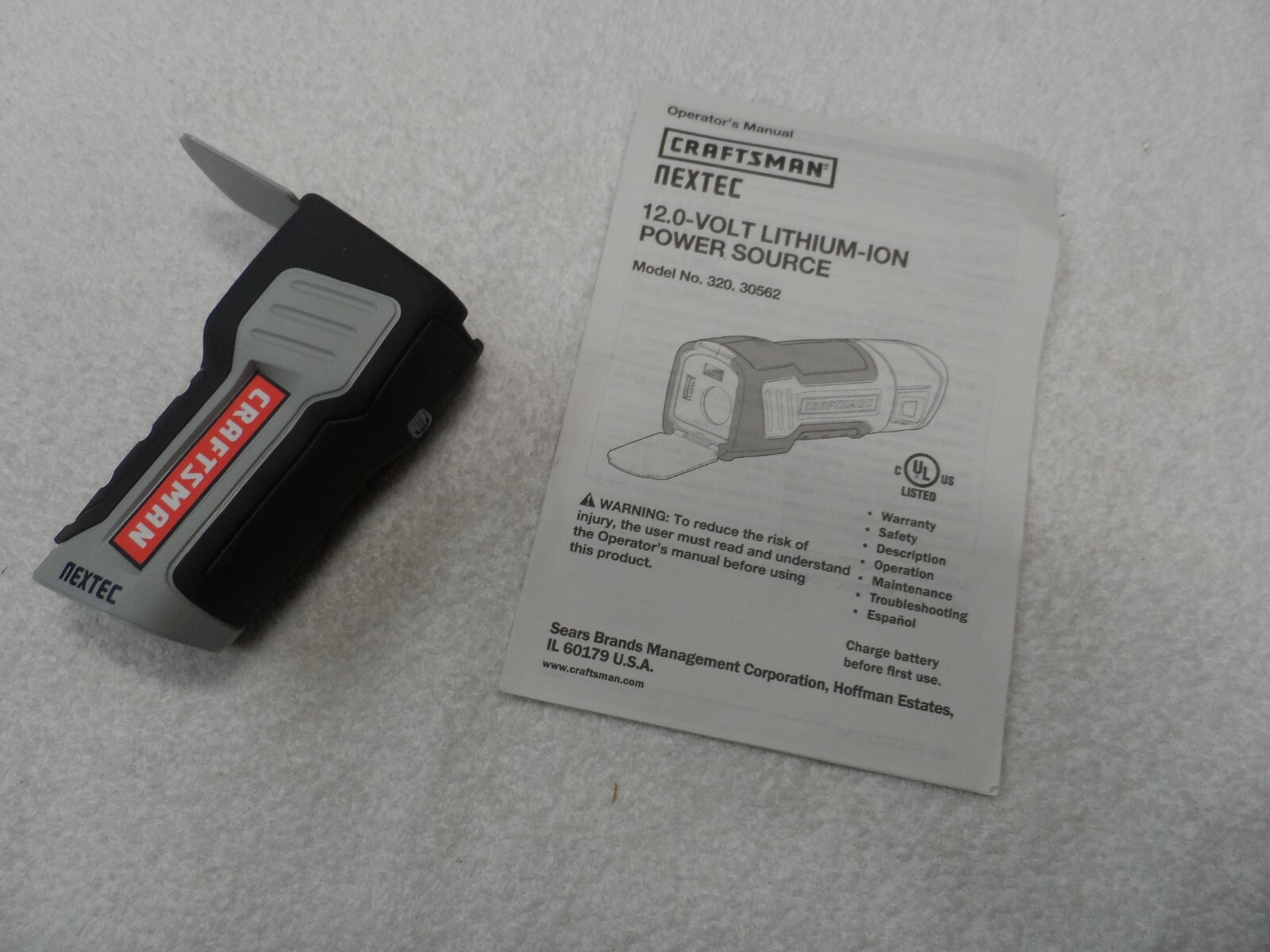 Craftsman Nextec 12-volt Compact Lithium Ion Power Source - 