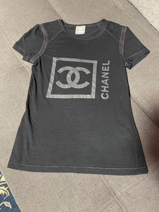 CHANEL CHANEL T-shirt Short sleeve P34611K02001 cotton Pink Used Women logo  CC size 38 P34611K02001｜Product Code：2104102053846｜BRAND OFF Online Store