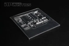 RC Drift Car Body Shell Parts 1:10 LS2 GM LS 2 V8 Engine Bay Clear NEW APlastics