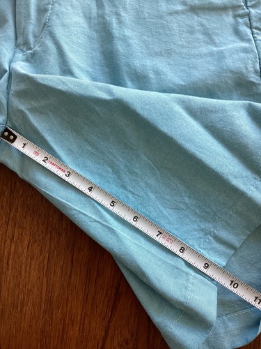 NUEVO IZOD Newport Oxford Pantalones Cortos Frente Plano Talla 30w Azul Argel 9.5” Entrepierna $50usd - Imagen 10 de 11