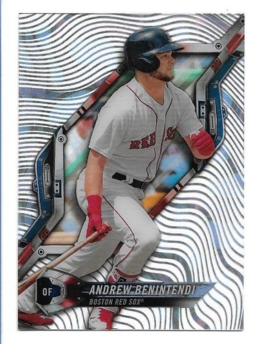 Andrew Benintendi 2018 Topps High Tek Pattern 1 onda diffusore magma #HT-ABE - Foto 1 di 2