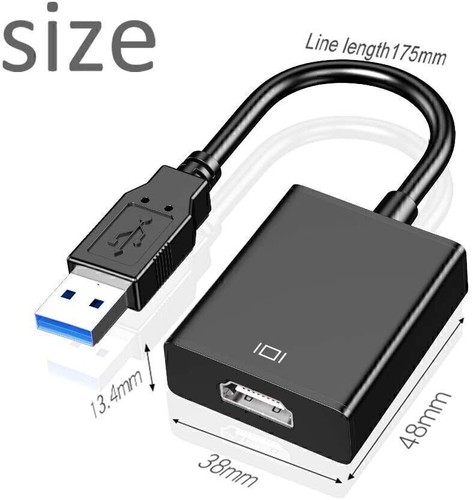 USB 3.0 zu auf HDMI Für Laptop PC HDTV HD 1080P Videokabel Adapter Konverter - Bild 3 von 12