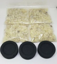 INCIENSO DE COPAL / WHITE COPAL INCENSE 4 oz / 3Pcs CHARCOAL Y ORACION INCLUIDO!